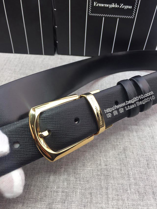 Zegna男士皮帶 傑尼亞小牛皮雙面腰帶  jjp1365